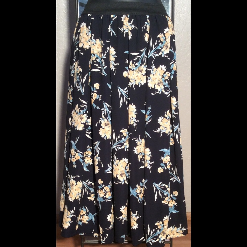 Beautiful blue and cream skirt